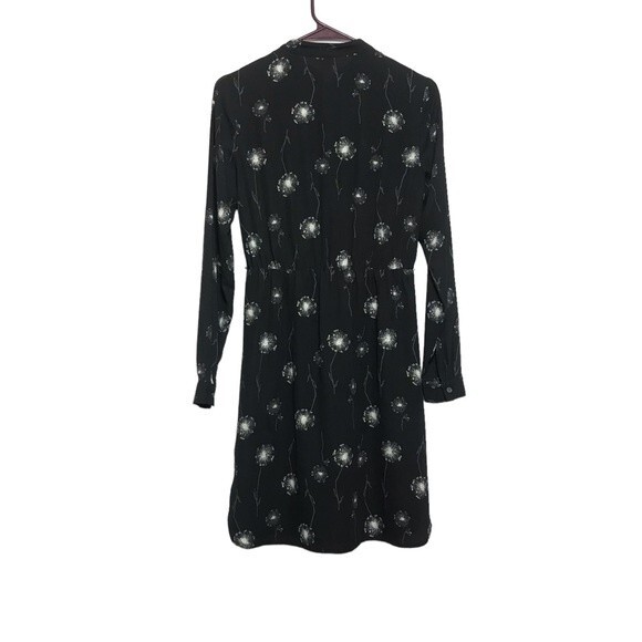 Ann Taylor‎ Loft Black Dandelion Shift Dress - Picture 2 of 10